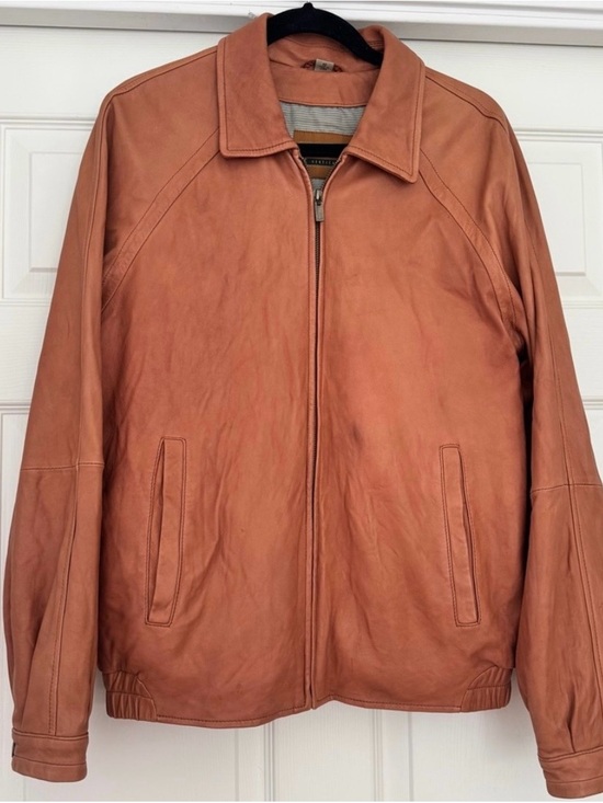 Other - Robert Comstock Tanned Lambskin Leather Jacket Congac Tan